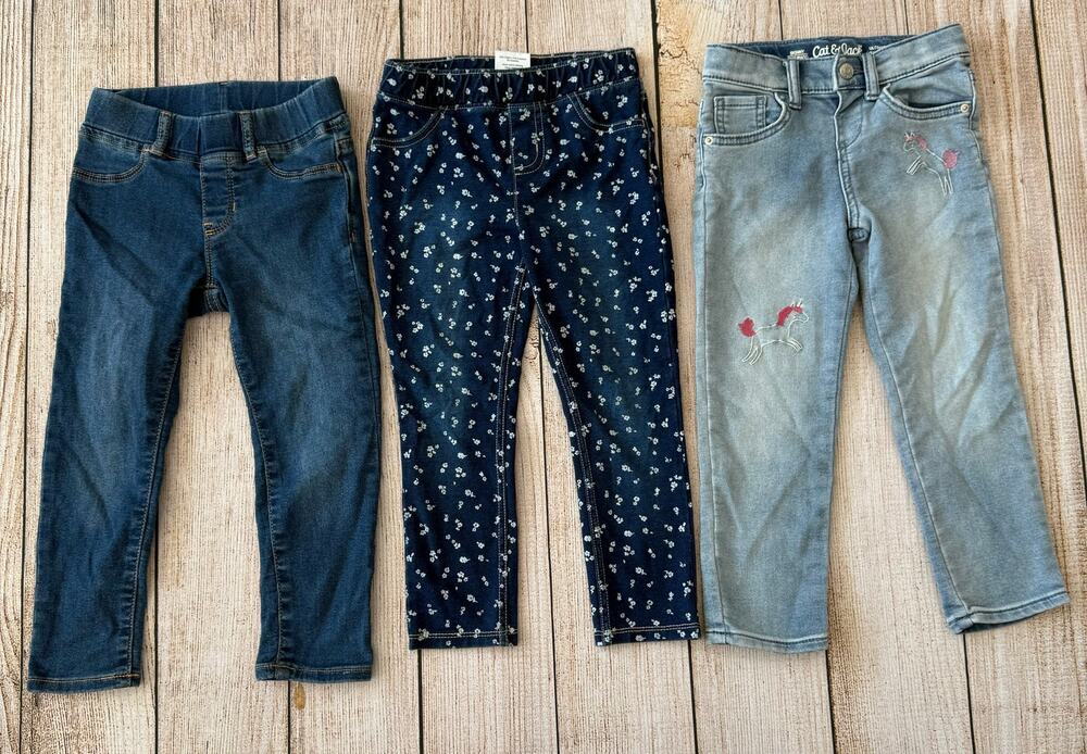 NWOT - 3 Pairs - Girls 4T Jeans